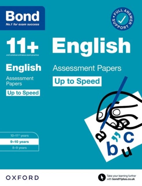 Bilde av Bond 11+: Bond 11+ English Up To Speed Assessment Papers With Answer Support 9-10 Years Av Sarah Lindsay