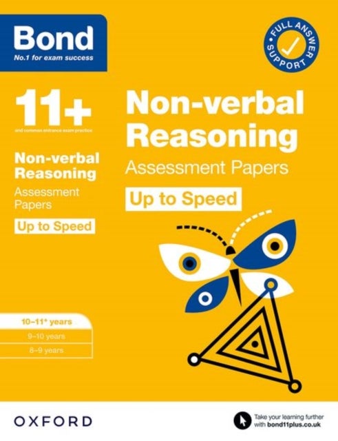 Bilde av Bond 11+: Bond 11+ Non-verbal Reasoning Up To Speed Assessment Papers With Answer Support 10-11 Year Av Alison Primrose