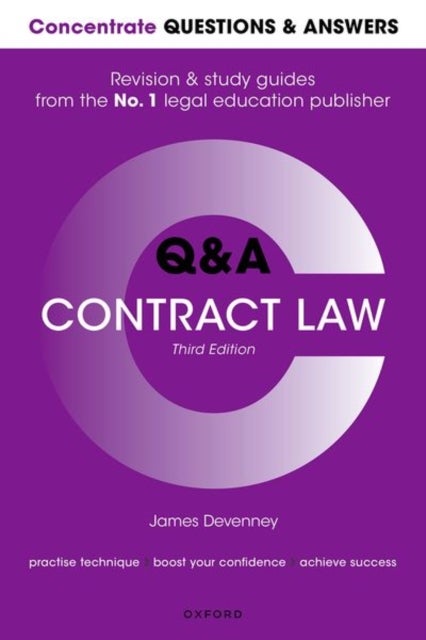 Bilde av Concentrate Questions And Answers Contract Law Av James (head Of School And Professor Of Transnational Commercial Law University Of Reading) Devenney