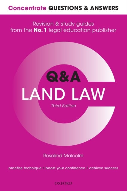 Bilde av Concentrate Questions And Answers Land Law Av Rosalind (professor Of Law University Of Surrey) Malcolm