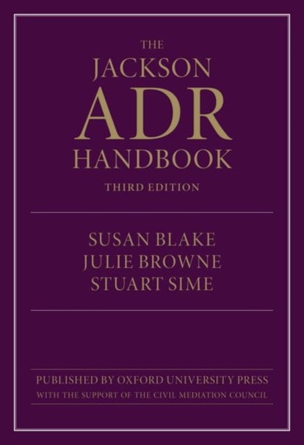 Bilde av The Jackson Adr Handbook Av Susan (associate Dean Associate Dean City Blake