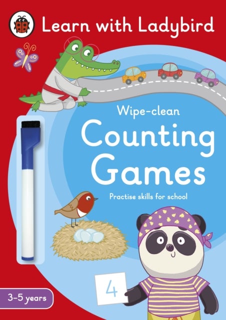 Bilde av Counting Games: A Learn With Ladybird Wipe-clean Activity Book (3-5 Years) Av Ladybird