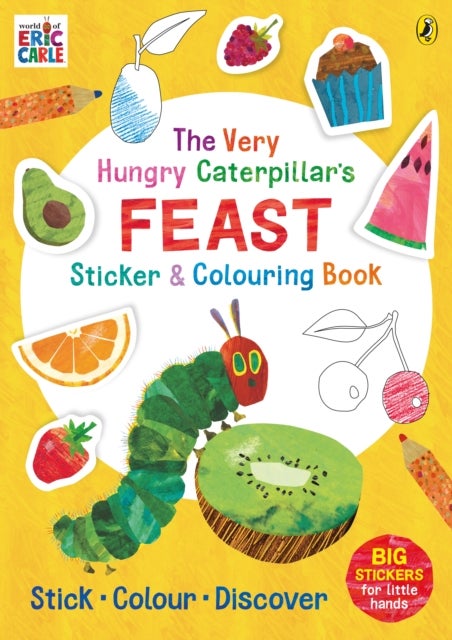 Bilde av The Very Hungry Caterpillar&#039;s Feast Sticker And Colouring Book Av Eric Carle