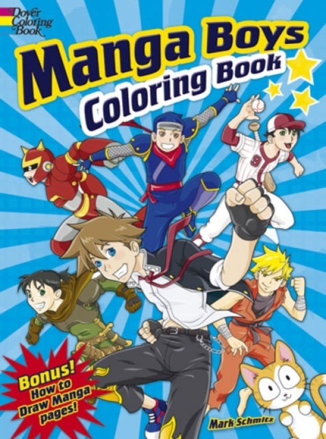 Bilde av Manga Boys Coloring Book Av Mark Schmitz