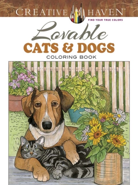 Bilde av Creative Haven Lovable Cats And Dogs Coloring Book Av Ruth Soffer