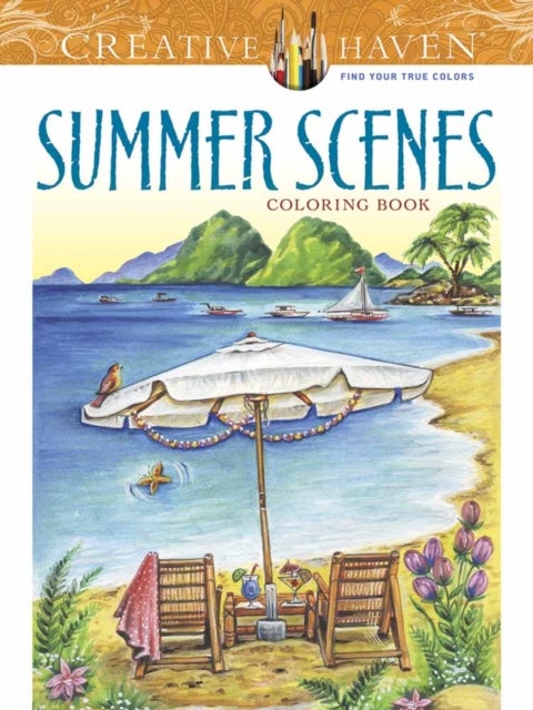 Bilde av Creative Haven Summer Scenes Coloring Book Av Teresa Goodridge