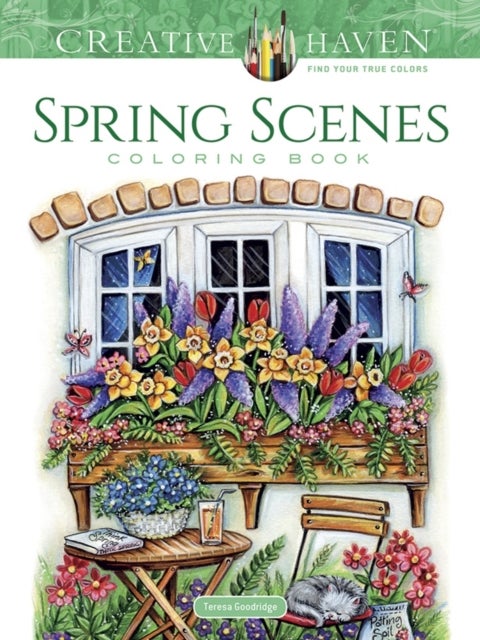 Bilde av Creative Haven Spring Scenes Coloring Book Av Teresa Goodridge