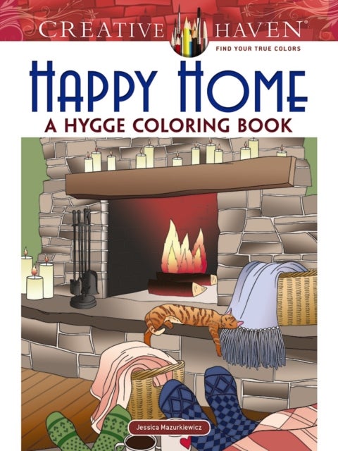 Bilde av Creative Haven Happy Home: A Hygge Coloring Book Av Jessica Mazurkiewicz