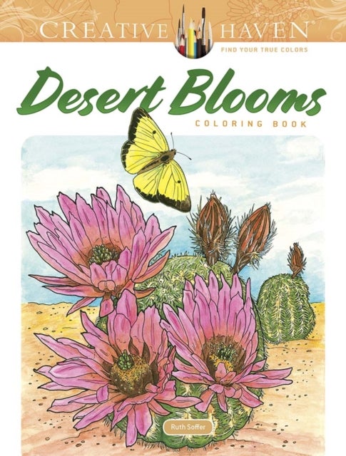 Bilde av Creative Haven Desert Blooms Coloring Book Av Ruth Soffer