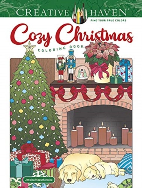 Bilde av Creative Haven Cozy Christmas Coloring Book Av Jessica Mazurkiewicz
