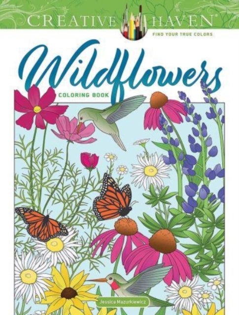Bilde av Creative Haven Wildflowers Coloring Book Av Jessica Mazurkiewicz