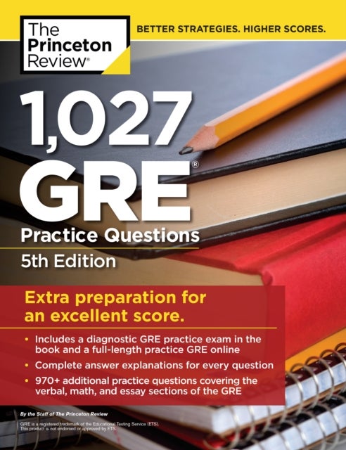 Bilde av 1,027 Gre Practice Questions Av Princeton Review
