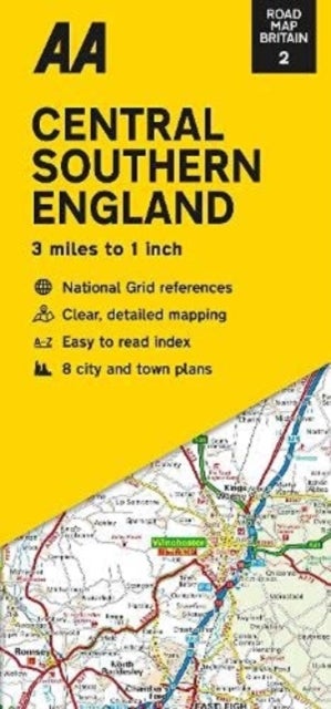 Bilde av Road Map Central Southern England