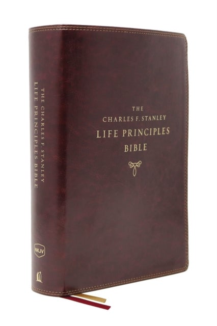 Bilde av The Nkjv, Charles F. Stanley Life Principles Bible, 2nd Edition, Leathersoft, Burgundy, Thumb Indexe