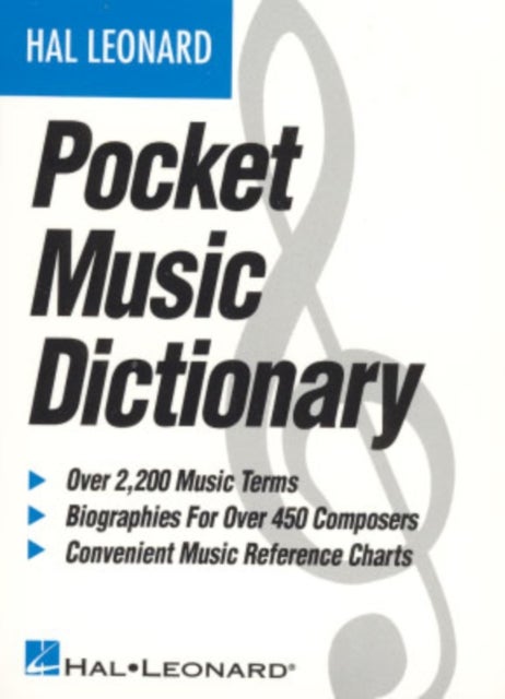 Bilde av The Hal Leonard Pocket Music Dictionary Av Hal Leonard