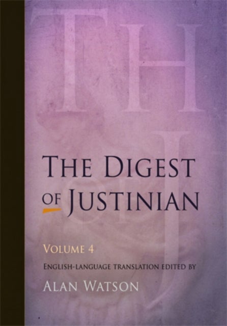 Bilde av The Digest Of Justinian, Volume 4