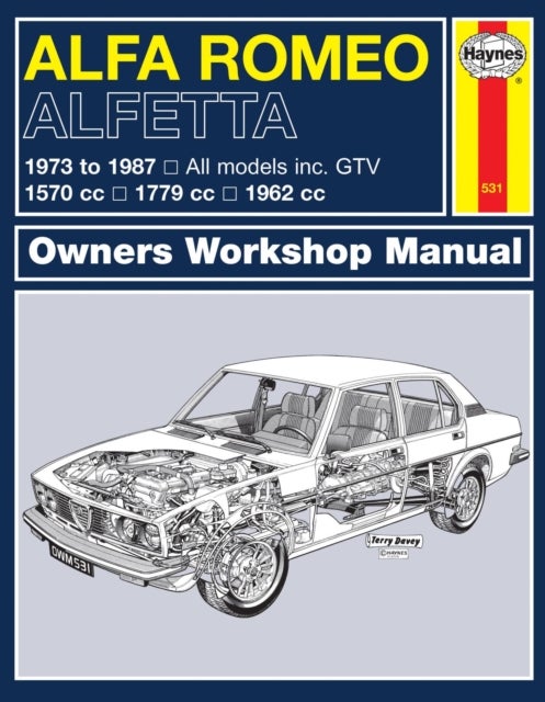 Bilde av Alfa Romeo Alfetta (1973 - 1987) Haynes Repair Manual Av Haynes Publishing
