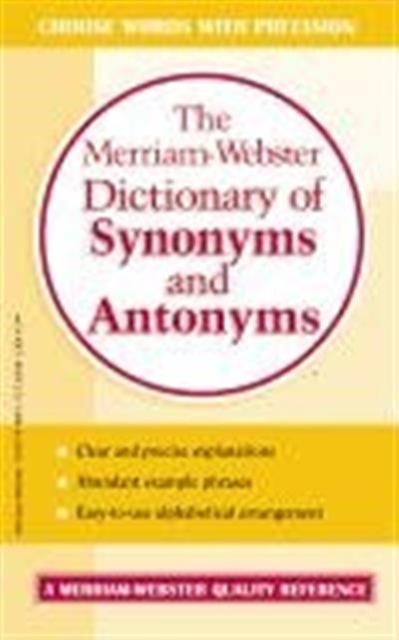 Bilde av The Merriam-webster Dictionary Of Synonyms And Antonyms