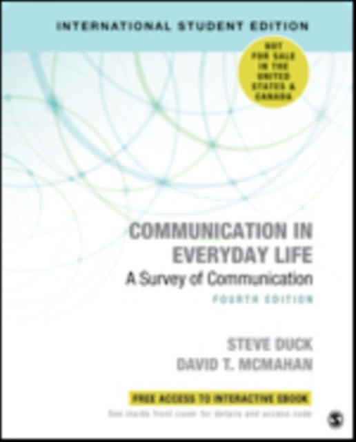 Bilde av Communication In Everyday Life - International Student Edition Av Steve Duck, David T. Mcmahan