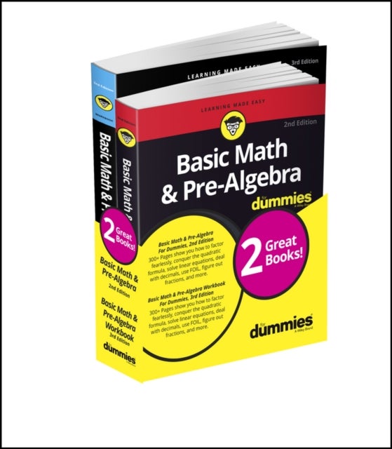 Bilde av Basic Math &amp; Pre-algebra For Dummies Book + Workbook Bundle Av Mark Zegarelli