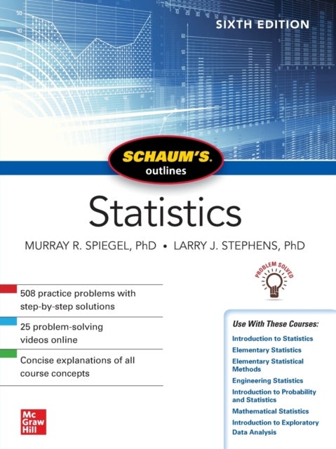 Bilde av Schaum&#039;s Outline Of Statistics, Sixth Edition Av Murray Spiegel, Larry Stephens