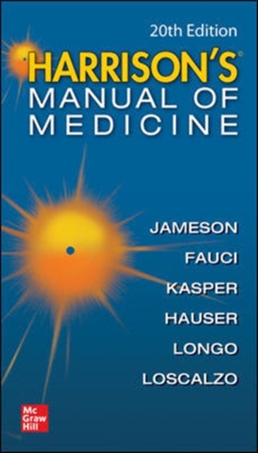 Bilde av Harrisons Manual Of Medicine Av Dennis Kasper, Anthony Fauci, Stephen Hauser, Dan Longo, J. Larry Jameson, Joseph Loscalzo