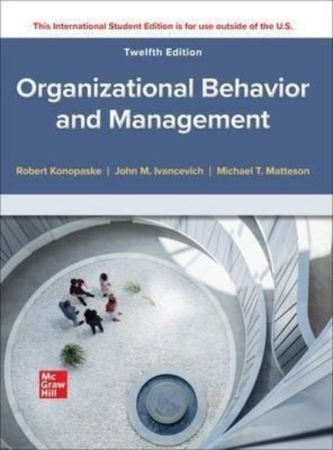 Bilde av Organizational Behavior And Management Ise Av Robert Konopaske, John Ivancevich, Michael Matteson