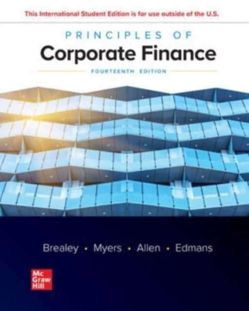Bilde av Principles Of Corporate Finance Av Richard Brealey, Stewart Myers, Franklin Allen, Alex Edmans