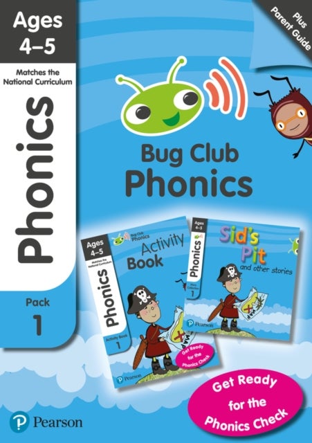 Bilde av Phonics - Learn At Home Pack 1 (bug Club), Phonics Sets 1-3 For Ages 4-5 (six Stories + Parent Guide Av Rhona Johnston, Joyce Watson, Emma Lynch, Jean