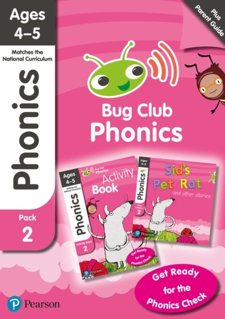 Bilde av Bug Club Phonics Learn At Home Pack 2, Phonics Sets 4-6 For Ages 4-5 (six Stories + Parent Guide + A Av Rhona Johnston, Joyce Watson, Jeanne Willis, E