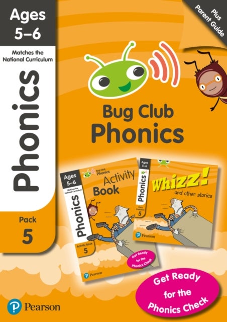Bilde av Bug Club Phonics Learn At Home Pack 5, Phonics Sets 13-26 For Ages 5-6 (six Stories + Parent Guide + Av Rhona Johnston, Joyce Watson, Paul Shipton, Je