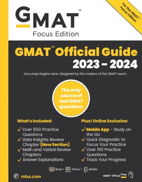 Bilde av Gmat Official Guide 2023-2024 Av Gmac (graduate Management Admission Council)