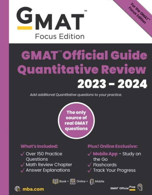 Bilde av Gmat Official Guide Quantitative Review Av Gmac (graduate Management Admission Council)