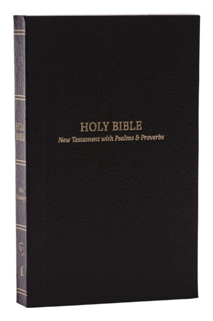 KJV, Pocket New Testament with Psalms and Proverbs, Black Softcover, Red Letter, Comfort Print