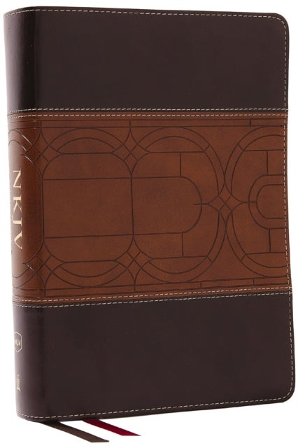 Bilde av Nkjv Study Bible, Leathersoft, Brown, Full-color, Thumb Indexed, Comfort Print Av Thomas Nelson