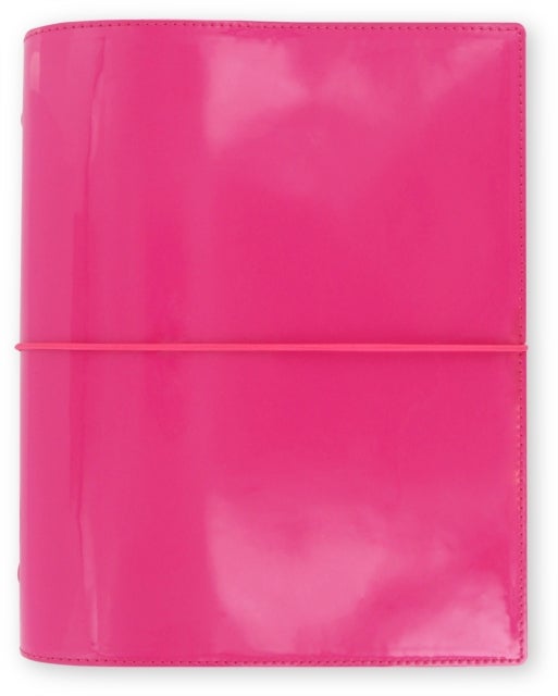 Bilde av Filofax A5 Domino Patent Hot Pink Organiser