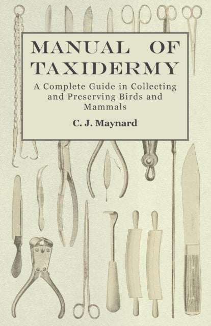 Bilde av Manual Of Taxidermy - A Complete Guide In Collecting And Preserving Birds And Mammals Av C J Maynard