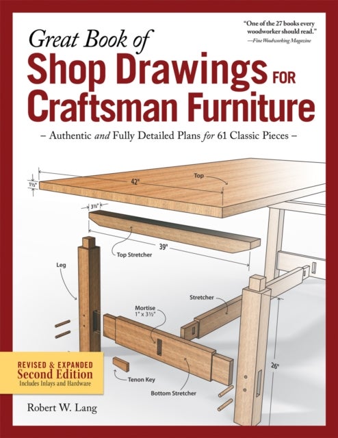 Bilde av Great Book Of Shop Drawings For Craftsman Furniture, Second Edition Av Robert W. Lang