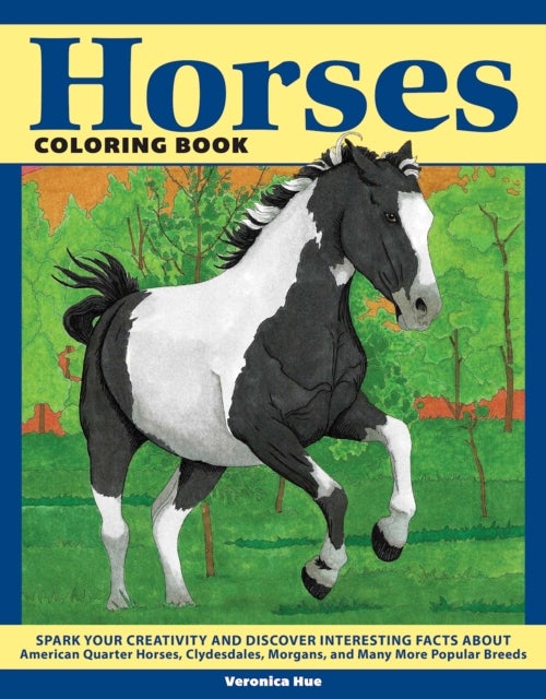 Bilde av Horses Coloring Book Av Veronica Hue