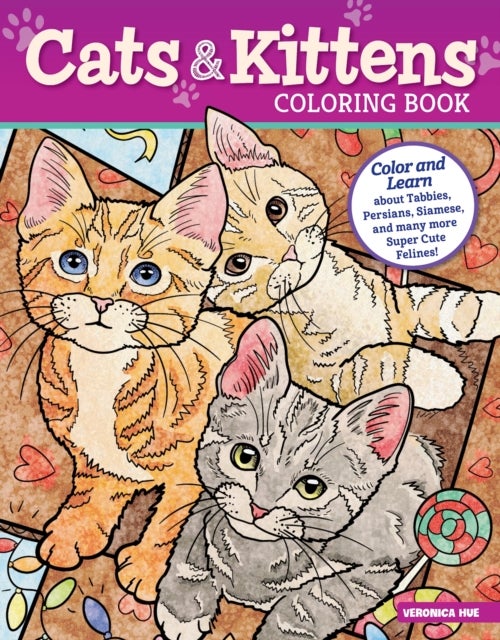 Bilde av Cats And Kittens Coloring Book Av Veronica Hue