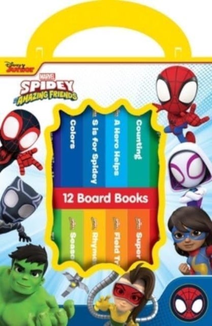 Bilde av Disney Junior Marvel Spidey &amp; His Amazing Friends 12 Books My First Library Av P I Kids
