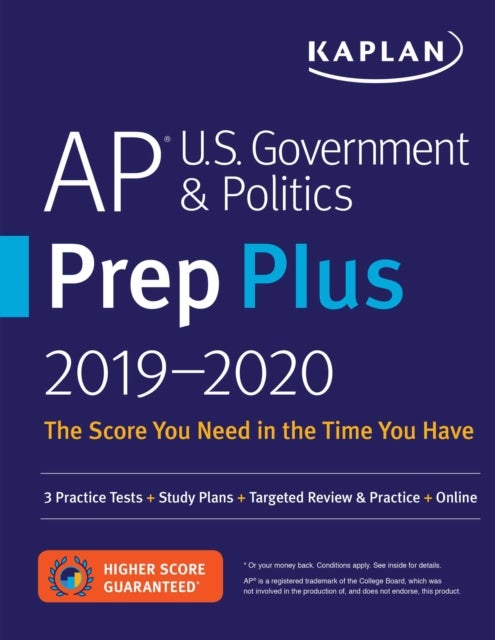 Bilde av Ap U.s. Government &amp; Politics Prep Plus 2019-2020 Av Kaplan Test Prep