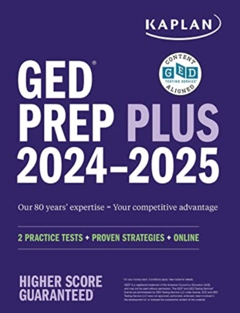 Bilde av Ged Test Prep Plus 2024-2025: Includes 2 Full Length Practice Tests, 1000+ Practice Questions, And 6 Av Caren Van Slyke
