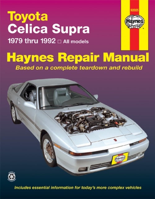 Bilde av Toyota Celica Supra 1979-1992) Haynes Repair Manual (usa) Av Haynes Publishing