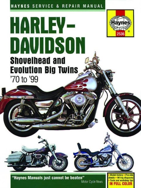Bilde av Harley-davidson Shovelhead &amp; Evolution Big Twins (70-99) Haynes Repair Manual Av Haynes Publishing