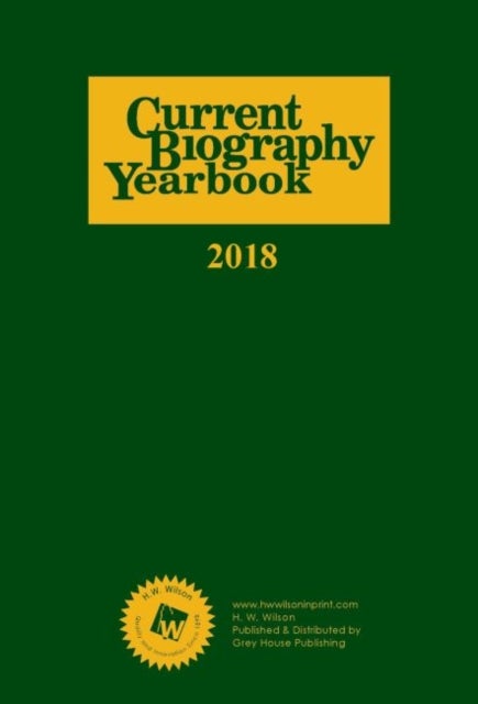 Bilde av Current Biography Yearbook, 2018 Av Hw Wilson