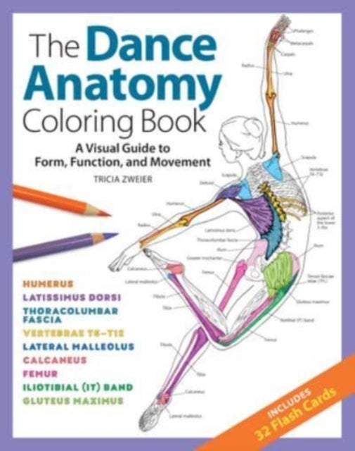 Bilde av The Dance Anatomy Coloring Book Av Tricia Zweier