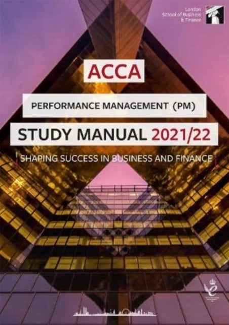 Bilde av Acca Performance Management Study Manual 2021-22