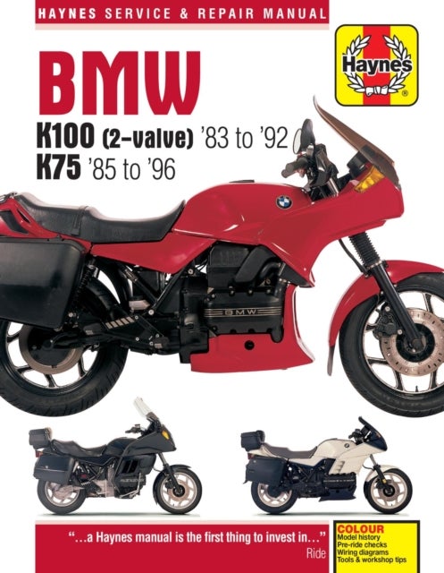 Bilde av Bmw K100 &amp; 75 2-valve Models (83 - 96) Haynes Repair Manual Av Haynes Publishing
