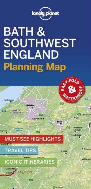 Bilde av Lonely Planet Bath &amp; Southwest England Planning Map Av Lonely Planet
